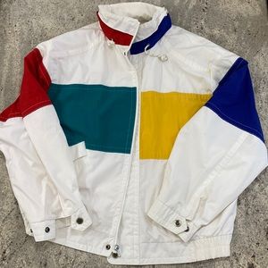 Vintage Color Block London Fog Jacket